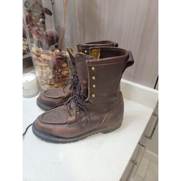 Filson Uplander Hunting Hiking Trail Mid-Calf Boots Vibram Sole Men Sz 9 D  Brow - Picture 2 of 8